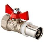 Кран шаровый под пресс 16х1/2" вн.резьба бабочка (шт.) Кран шаровый под пресс 16х1/2" вн.резьба бабочка (шт.)