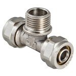 Тройник 20х3/4" Нар. р. обжим (шт.)