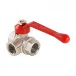 Кран шаровый 1/2" Трёх-ходовой Т Valtec-Base (шт.) Кран шаровый 1/2" Трёх-ходовой Т Valtec-Base (шт.)