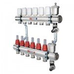 Коллект. блок 1" х 10 х 3/4" с расходомерами (к-т.)